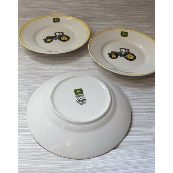 JOHN DEERE ✨ Gibson Plate Set ceramic good condition - Picture 3 of 10
